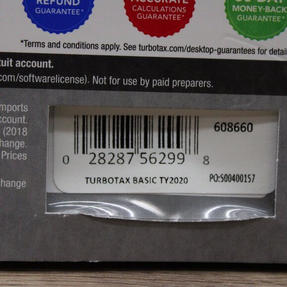 Intuit - TurboTax Basic Federal + Efile 2020 (1-User) - Mac OS, Windows NEW - Picture 3 of 4